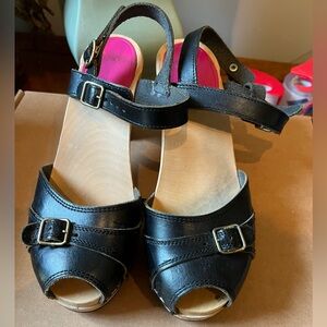 Handmade clogs from Stockholm. Size 7.5/8. Great used condition. Black-so cute